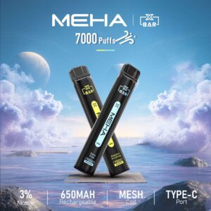 Meha Xbar 魅嗨小黑條7000口拋棄式電子煙 | 續航持久 | 16種口味 | 一次性大容量設計